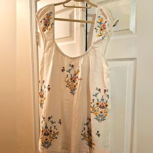 Free people wildflower embroidered mini dress